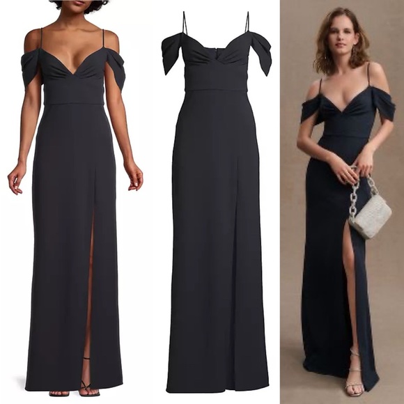 Sachin + Babi Brittany Gown in Navy - Size 2 - Picture 1 of 4
